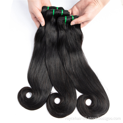 High Grade Wholesale Price  Fumi Hair Spring Curly Weave Super Double Drawn Human Hair Bundles Extension